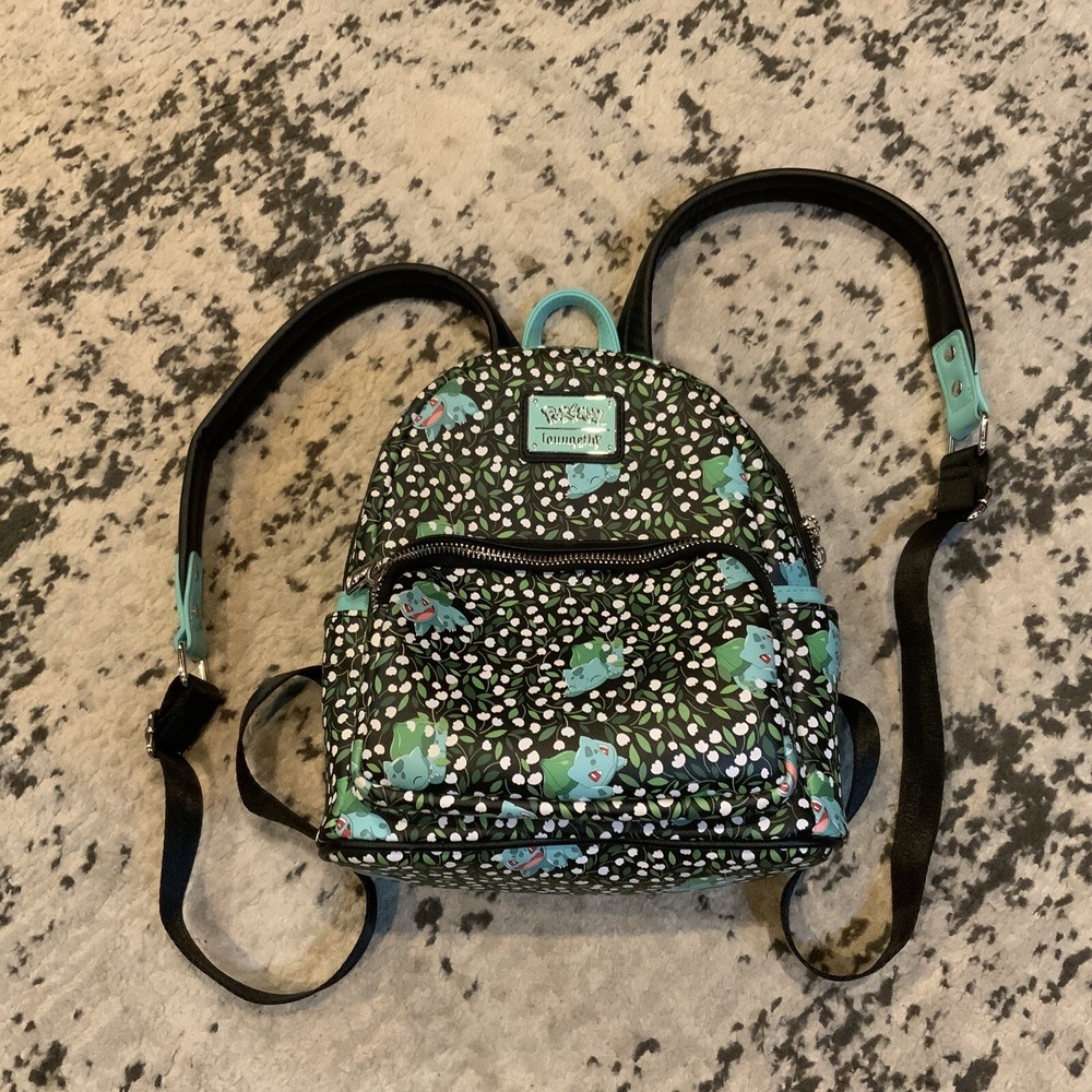Loungefly Mini Backpack ~ BULBASAUR ~ Pokemon Loungefly‎ Backpack EUC